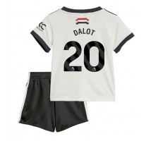 Manchester United Diogo Dalot #20 Koszulka Trzecia dzieci 2024-25 Krótki Rękaw (+ krótkie spodenki)